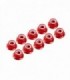 AUTOBLOCANTE ALU. M4 FLANGED ROJA (10u.)