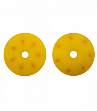 PISTONES AMORTIGUADOR CONICOS 16mm AMARILLOS (7x1.2mm inclinados) (2u.)