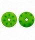 PISTONES AMORTIGUADOR CONICOS 16mm VERDES (7x1.3mm inclinados) (2u.)