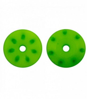 PISTONES AMORTIGUADOR CONICOS 16mm VERDES (7x1.3mm inclinados) (2u.)