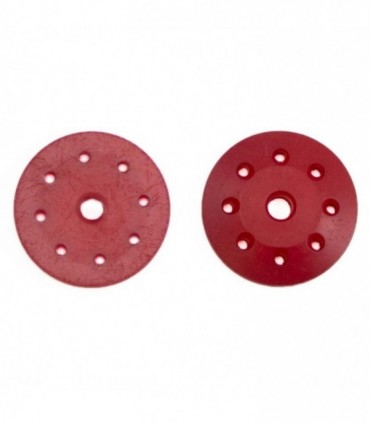 PISTONES AMORTIGUADOR CONICOS 16mm ROJOS (8x1.2mm) (2u.)