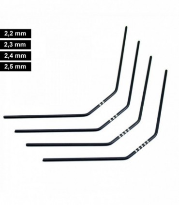 SET BARRAS ESTABILIZADORAS ULTIMATE DELANTERAS  MUGEN. ASSOCIATED. XRAY (4u)