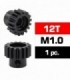 PIÑON M1.0 -12T - ACERO HSS - DIAMETRO 5.0mm