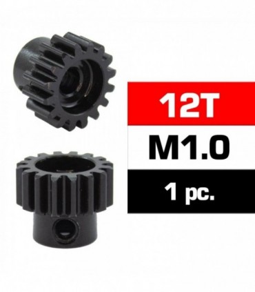 PIÑON M1.0 -12T - ACERO HSS - DIAMETRO 5.0mm