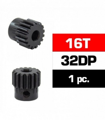 PIÑON 32DP -16T - ACERO HSS - DIAMETRO  5.0mm