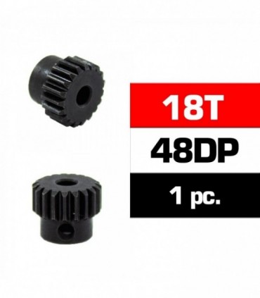 PIÑON 48DP - 18T - ACERO HSS - DIAMETRO 3.17mm