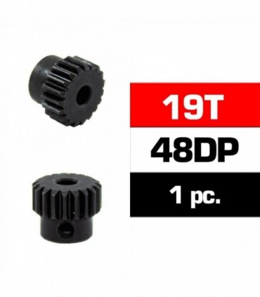 PIÑON 48DP - 19T - ACERO HSS - DIAMETRO 3.17mm