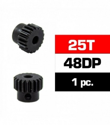 PIÑON 48DP -25T - ACERO HSS - DIAMETRO 3.17mm