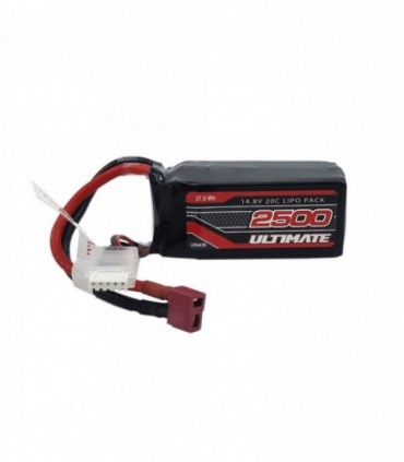 BATERÍA ULTIMATE LiPo SOFT CASE  14.8v. 2500mAh 20C T-DEAN CAJA ARRANCADORA