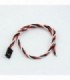 CONECTOR FUTABA HEMBRA CON CABLE TRENZADO (30cm)