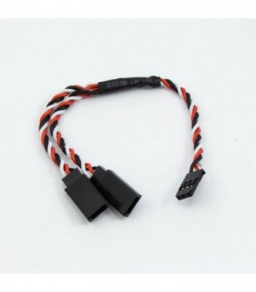 "Y" CONECTOR FUTABA CABLE TRENZADO (15cm)