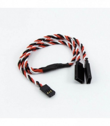 "Y" CONECTOR FUTABA CABLE TRENZADO (30cm)