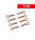 CLIPS CARROCERIA 1/10 L+ R NARANJA (8u.)