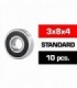 3x8x4mm KIT RODAMIENTOS "HS" TAPAS GOMA (10u.)