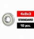 4x8x3mm KIT RODAMIENTOS "HS" TAPAS METALICAS (10u.)