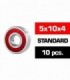 5x10x4mm KIT RODAMIENTOS "HS" TAPAS GOMA (10u.)