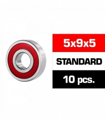 5x9x5mm KIT RODAMIENTOS "HS" TAPAS GOMA (10u.)