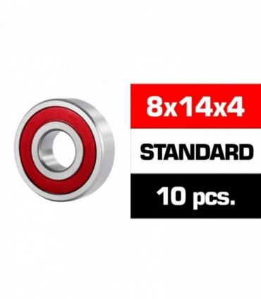 8x14x4mm "HS" KIT RODAMIENTOS "HS" TAPAS GOMA (10u.)