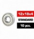 12x18x4mm KIT RODAMIENTOS "HS" TAPAS METALICAS (10u.)