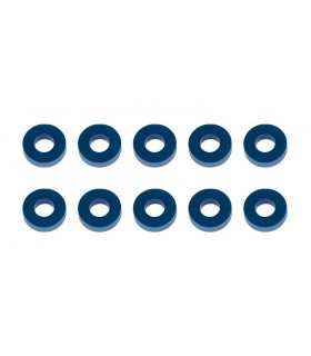 -LIQUIDACION- Team Associated Washers, 7.8x3.5x2.0mm, blue aluminum