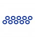 ARANDELAS ALUMINIO (3x6x0.5mm) AZUL (10u.)