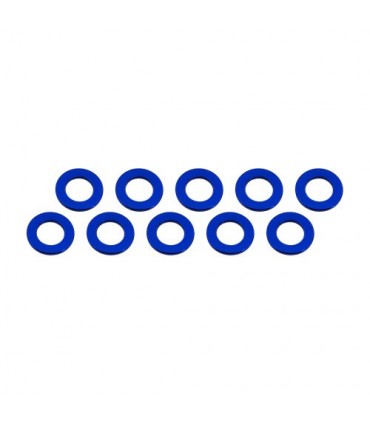 ARANDELAS ALUMINIO (3x6x0.5mm) AZUL (10u.)