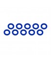 ARANDELAS ALUMINIO (3x6x0.5mm) AZUL (10u.)