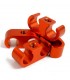 SOPORTE TUBO GASOLINA METALICO YEAHRACING NARANJA