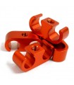 SOPORTE TUBO GASOLINA METALICO YEAHRACING NARANJA