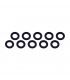 ARANDELAS ALUMINIO (3x6x0.5mm) NEGRA (10u.)