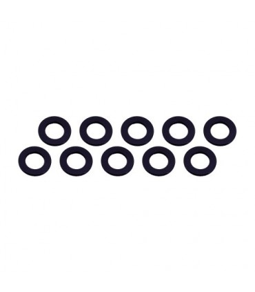 ARANDELAS ALUMINIO (3x6x0.5mm) NEGRA (10u.)