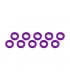 ARANDELAS ALUMINIO (3x6x1mm) PURPURA (10u.)