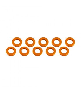 ARANDELAS ALUMINIO (3x6x1mm) NARANJA (10u.)