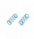 -LIQUIDACION- MUELLES AMORTIGUADOR DELANTEROS - DUROS - AZULES -
