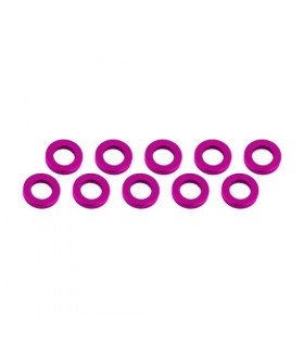 ARANDELAS ALUMINIO (3x6x1mm) ROSA (10u.)