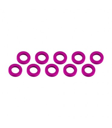 ARANDELAS ALUMINIO (3x6x1mm) ROSA (10u.)