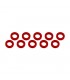 ARANDELAS ALUMINIO (3x6x1mm) ROJA (10u.)