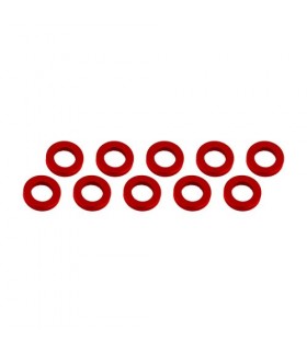ARANDELAS ALUMINIO (3x6x1mm) ROJA (10u.)