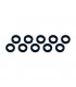 ARANDELAS ALUMINIO (3x6x1mm) NEGRA (10u.)