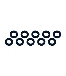 ARANDELAS ALUMINIO (3x6x1mm) NEGRA (10u.)