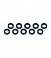 ARANDELAS ALUMINIO (3x6x1mm) NEGRA (10u.)