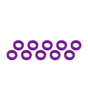 ARANDELAS ALUMINIO (3x6x2mm) PURPURA (10u.)