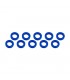 ARANDELAS ALUMINIO (3x6x2mm) AZUL (10u.)