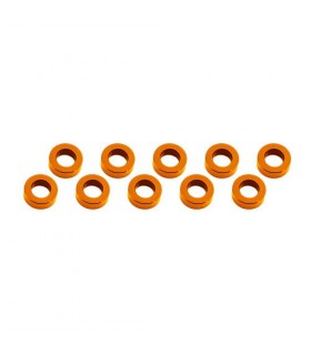 ARANDELAS ALUMINIO (3x6x2mm) NARANJA (10u.)