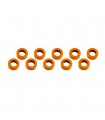 ARANDELAS ALUMINIO (3x6x2mm) NARANJA (10u.)