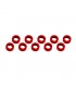 ARANDELAS ALUMINIO (3x6x2mm) ROJA (10u.)