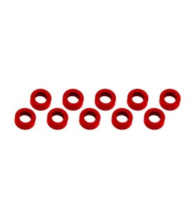 ARANDELAS ALUMINIO (3x6x2mm) ROJA (10u.)