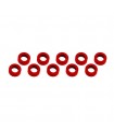ARANDELAS ALUMINIO (3x6x2mm) ROJA (10u.)