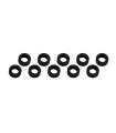 ARANDELAS ALUMINIO (3x6x2mm) NEGRA (10u.)