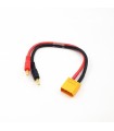 CABLE CARGA CON CONECTOR XT90 (20cm)